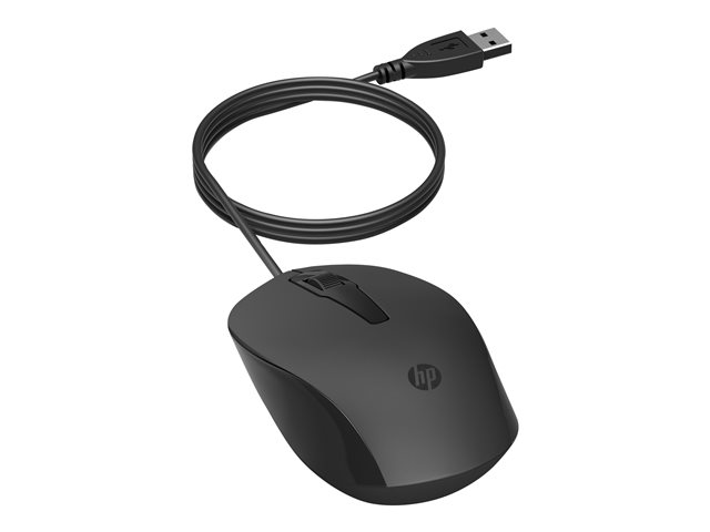 HP 150 - souris - USB - noir